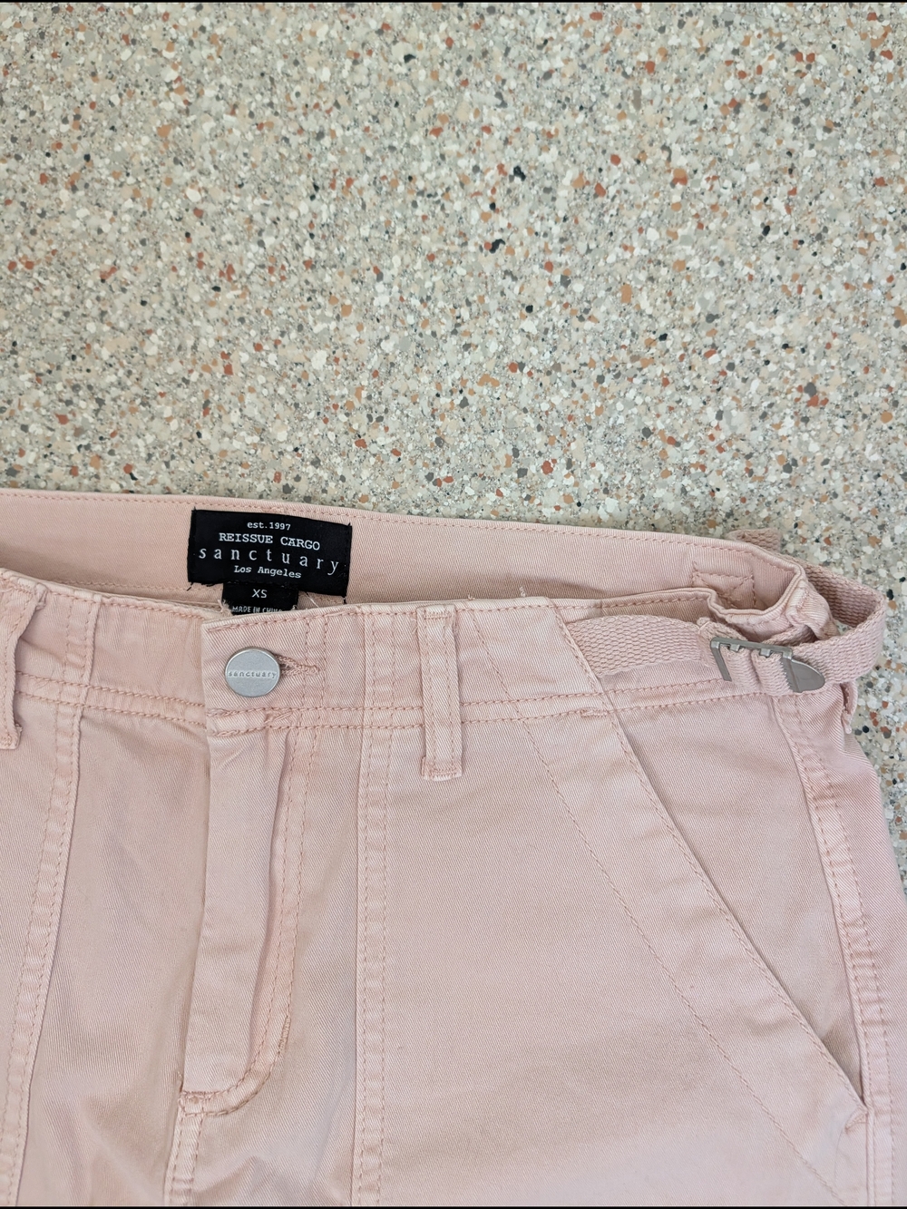 Sanctuary Light Blush Utility Cargo Pants - Picture 1 of 4